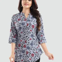 Saree Swarg Grey Printed Tunic-picture-15