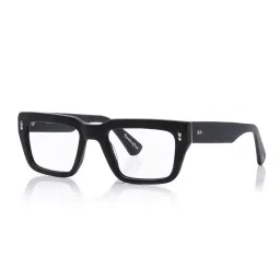 Shisen Fox Black Rectangular Unisex Computer Lenses image 1