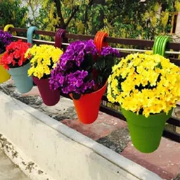 go hooked Hook Railing Planter Hanging Pots for Plant image 3