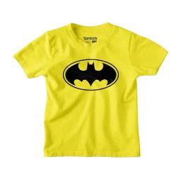 Bonkids Kids Yellow & Black Cotton Printed Batman T-Shirt-image-70