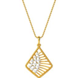 Kisna Diamond & Gold Jewellery 14k Alaina Diamond Pendant-image-31