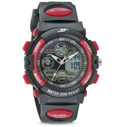 Sonata SF Hustler NS77116PP03W Analog-Digital Watch for Men image 1