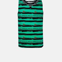 Blue Giraffe Boys Green & Black Printed Round Neck T-shirt-image-80