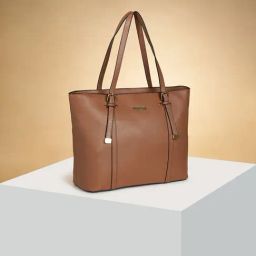 Forever Glam by Pantaloons Brown Solid Tote Handbag-image-23