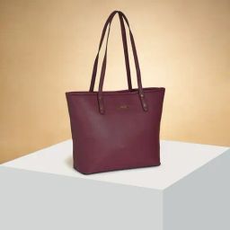 Forever Glam by Pantaloons Wine Solid Tote Handbag-image-70