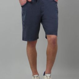 Cantabil Blue Regular Fit Denim Shorts image 1