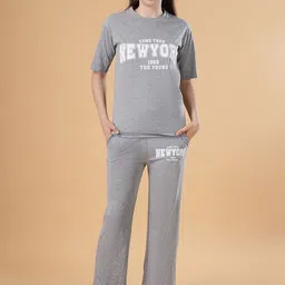 BAESD Typography Printed T-shirt & Pyjamas Night suit-image-88