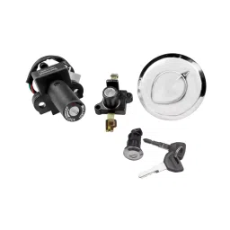 Deutsche Ignition Lock Kit for Hero Passion+, Passion X-Pro KS, ES Disk Brake Consisting of Ignition Cum Steering Lock, Petrol Tank Lock, Seat Lock & Tool Box Lock, DEUS-0426K-15