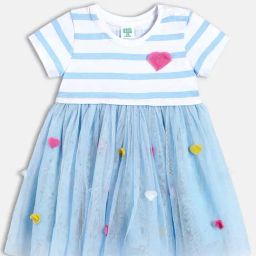 Miniklub Girls Multi Striped Dress-18