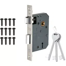 Atom Iron Multicolor Door Handle Lock Set, SY-MH-WIH-SZ1-KY-BS-13