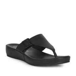 Hush Puppies Women's ERICA BUCKLE THONG Black Casual Sandals-image-85