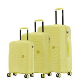Nasher Miles Seattle Yellow 8 Wheels Large Hard Cabin Trolley Bag Set of 3-image-37