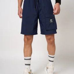 Ajile By Pantaloons Navy Regular Fit Sports Shorts-image-5