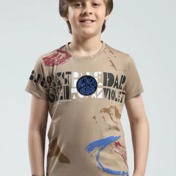 Monte Carlo Boys Beige Printed T-Shirt-picture-20
