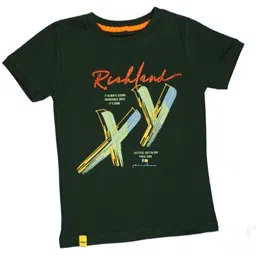 YALZZ Boys Typography Printed Pure Cotton Round Neck T-shirt-picture-23
