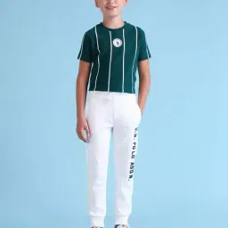 U.S. Polo Assn. Boys White Printed Trousers-image-45