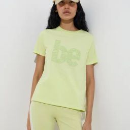 Studiofit by Westside Lime Text Printed Cotton T-Shirt-picture-13