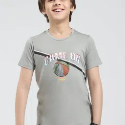 Monte Carlo Boys Grey Printed T-Shirt-image-71