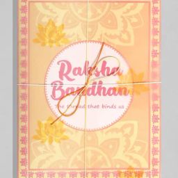 Rubans Silver Plated Handcrafted Rakhi Gift Set-picture-36
