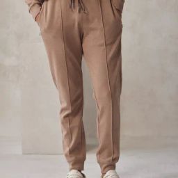 ANDAMEN Dark Khaki Regular Fit Cotton Joggers-image-23