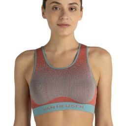 Van Heusen Orange & Blue Printed Sports Bra-image-12