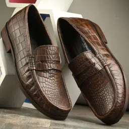 Carlo Romano Men's Brown Casual Loafers-image-72