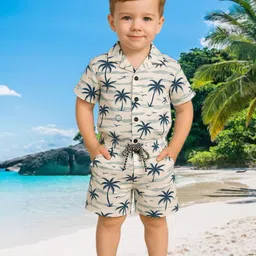 BAESD Boys Printed Shirt with Shorts-image-82