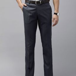 Arrow Men Solid Tailored Formal Trousers-image-80