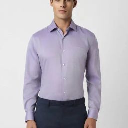 Van Heusen Purple Cotton Regular Fit Shirt-image-26
