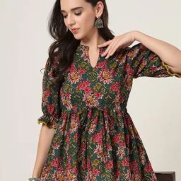Style Quotient Women Green Printed Tunic-picture-48