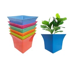 Uber Square Pot 6.5 Inch for Indoor & Outdoor Plants-10