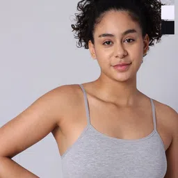 Sillysally Pack Of 3 Full Coverage Non Padded Seamless Workout Bra - All Day Comfort-image-6