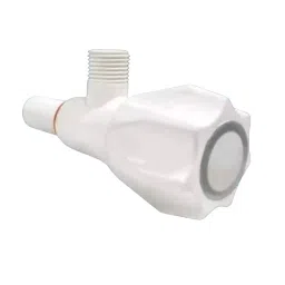 GENERIC Angle Valve Plastic Chrome Finish White, FG1186-50