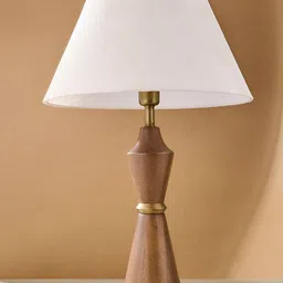 Fabindia White Frusturical Shaped Cotton Lampshade-image-16