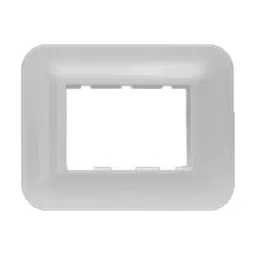 Anchor Roma Urban Pure 4 Module White Polycarbonate Cover Plate with Base Frame, 66804WH-17