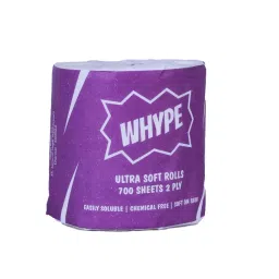 Whype Toilet Tissue Roll Chemical Free 350 Pulls x 700 Sheets Pack 100-30