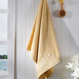 MASPAR Gold-Toned & White 1 Cotton 550 GSM Bath Towel-42