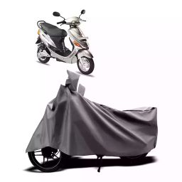 Auto Pearl Two Wheeler Cover with Bag for Hero Electric E Sprint, Silver-image-29