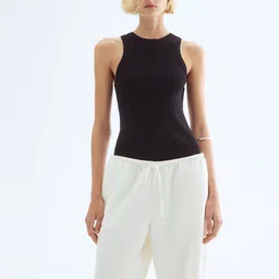 H&M Straight Linen-Blend Trousers-picture-55