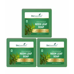 She Essentials Set Of 3 Natural Neem Leaf Soap - 125 g Each-32