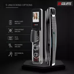 GOLENS Digital Door Lock with Camera Wi-Fi Remote Biometric, X74 image 2
