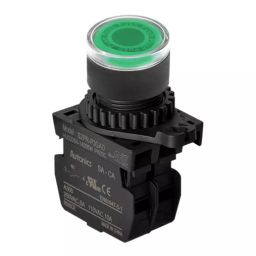 Autonics Non-Flush 22/25mm Green Push Buton S2PR-P3GAL-image-22