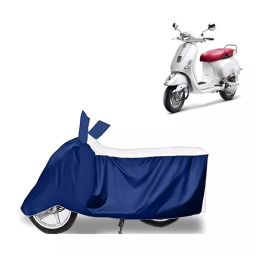 Auto Pearl Two Wheeler Cover for Vespa Elegante 150 BS6 - White, Blue-image-11