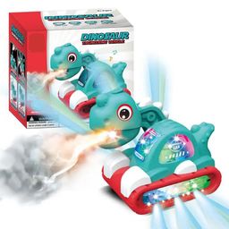 Sanjary Engineering Dinosaur Smoke Spray Vehicle with Light & Music and Bump & go Action Toy for Kids  Color May Vary-16
