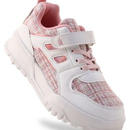 Pine Kids Sports Shoes with Velcro Closure & Tape Detailing - Pink-image-95