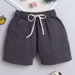BAATCHEET Cotton Corduroy Solid Shorts - Dark Grey-image-85