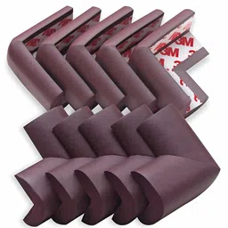 Baby Miniature L-Shaped Baby Safety Corner Protector Pack Of 10 - Brown-picture-20