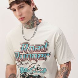 HIGHLANDER Looney Tunes Typography Printed Round Neck T-shirt-picture-22