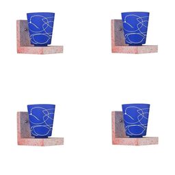 SOMIL Blue Glass Cylinder Printed Wall Lamps-image-135