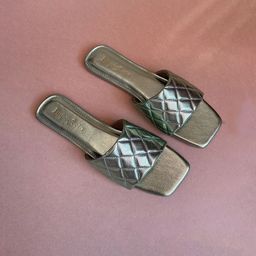 IMPERFECTO Women Textured Open Toe Flats-42